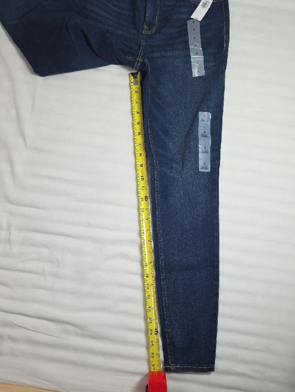 0789 Old Navy Women's Deep Indigo Skinny Jeans; 4